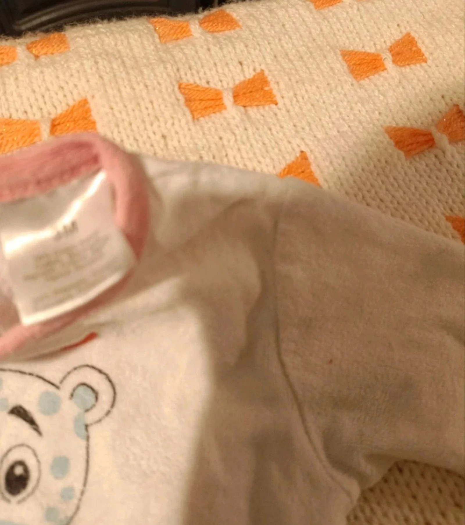 Pijama macacão de veludo para bebê 3 meses - Motivo "Love" – photo 3